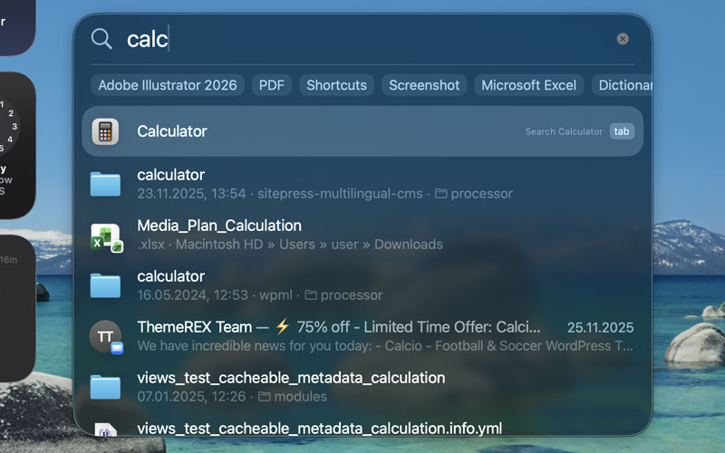 Запуск калькулятора из Spotlight на Макбуке Трюки и горячие клавиши, которые ускоряют работу на Mac - фото №3