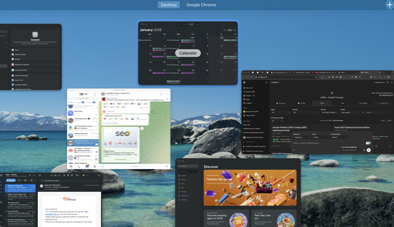 Mission Control - обзор всех окон и рабочих столов в MacOS Трюки и горячие клавиши, которые ускоряют работу на Mac - фото №2